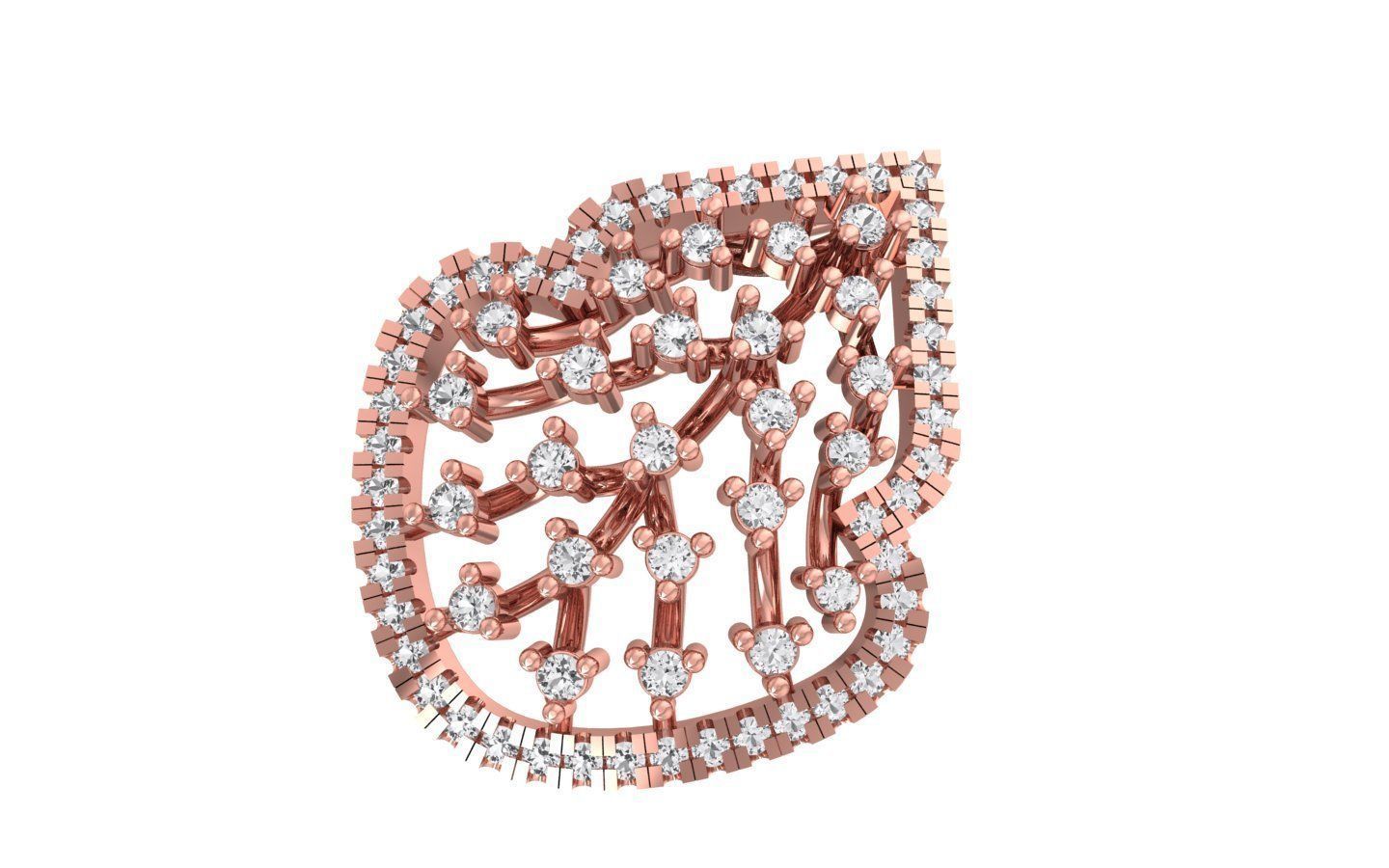 Earrings Pendant Set 3dm STL OBJ FBX Renders Details 3D print model_3