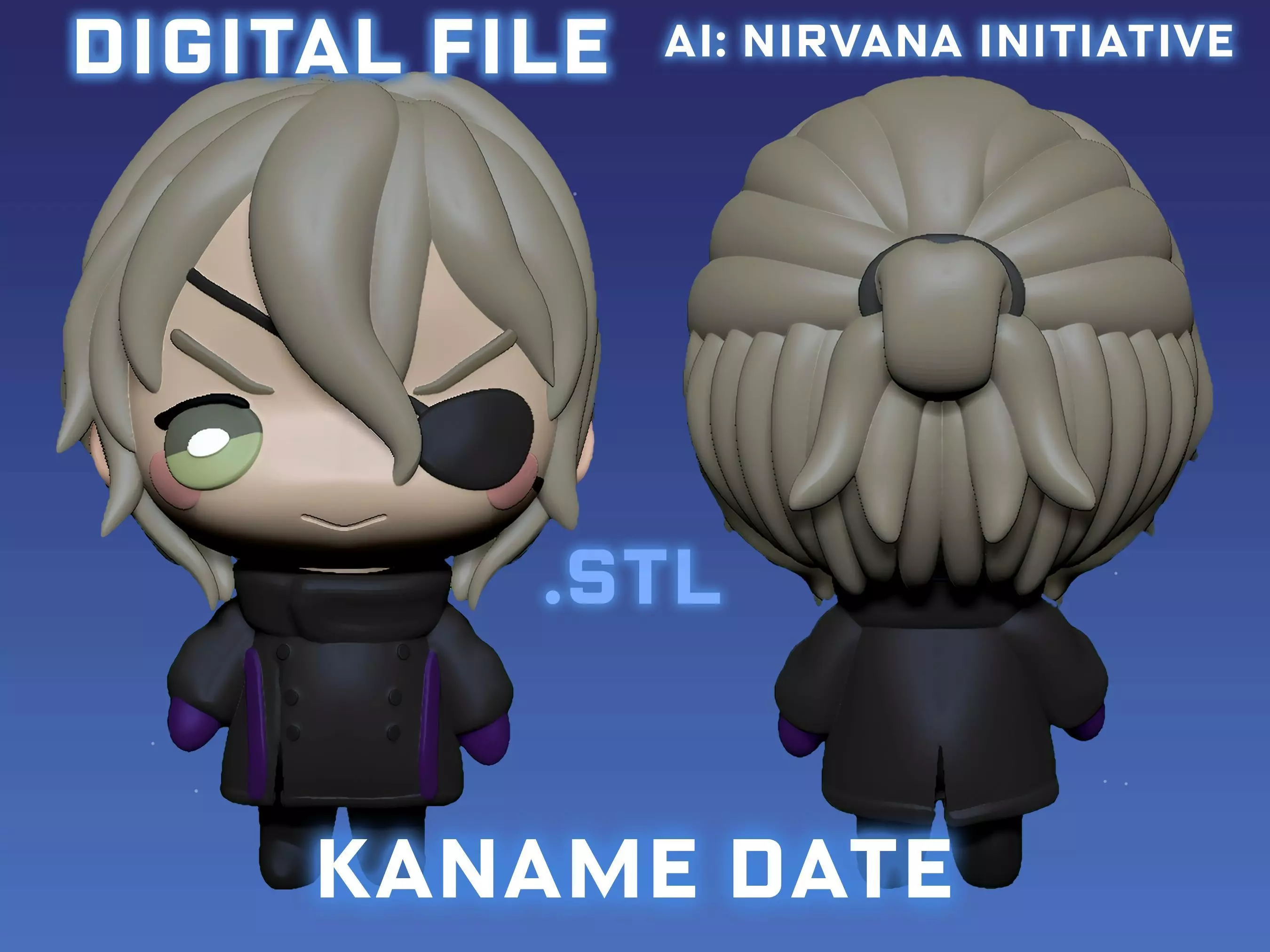 Kaname Date AI The Somnium Files Figure 3D print model