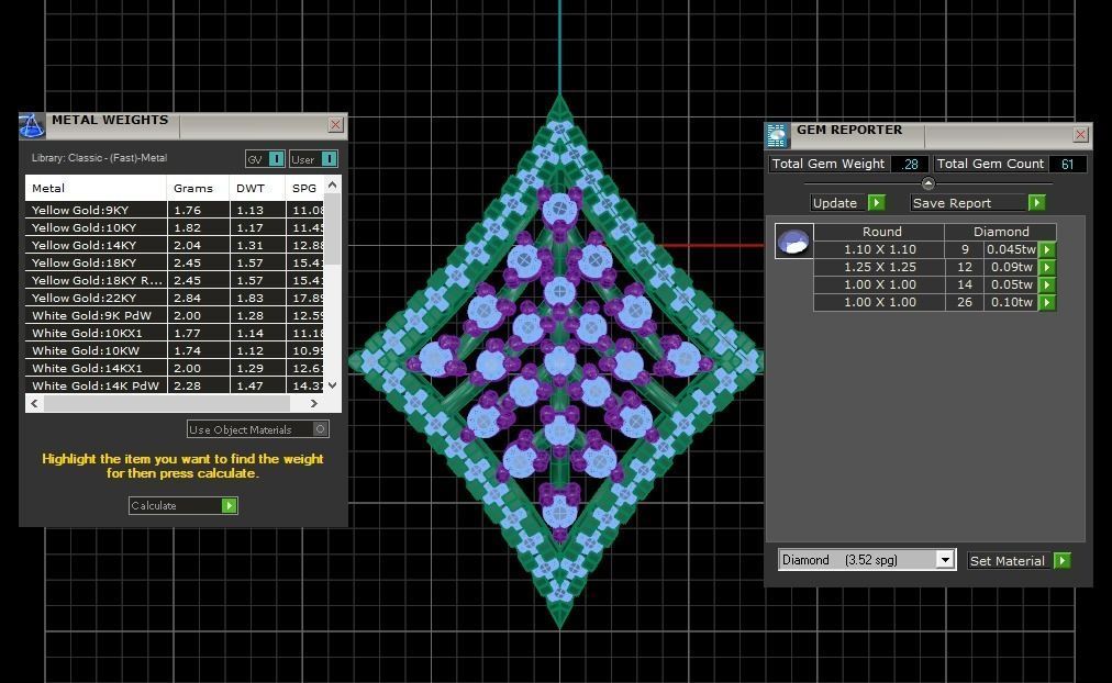 Earrings Pendant Set 3dm STL OBJ FBX Renders Details 3D print model_8