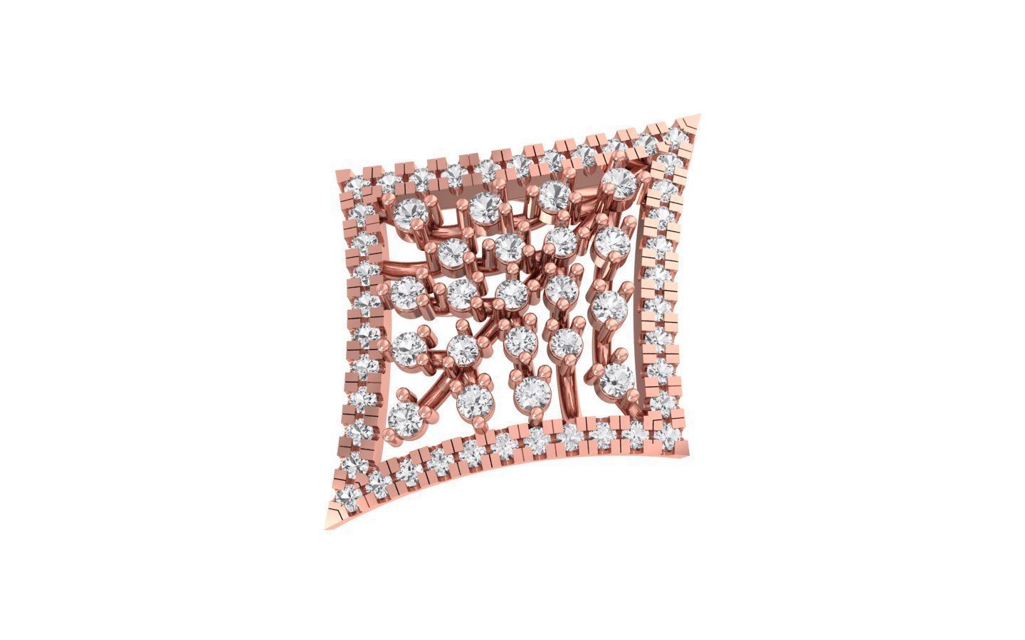 Earrings Pendant Set 3dm STL OBJ FBX Renders Details 3D print model_1