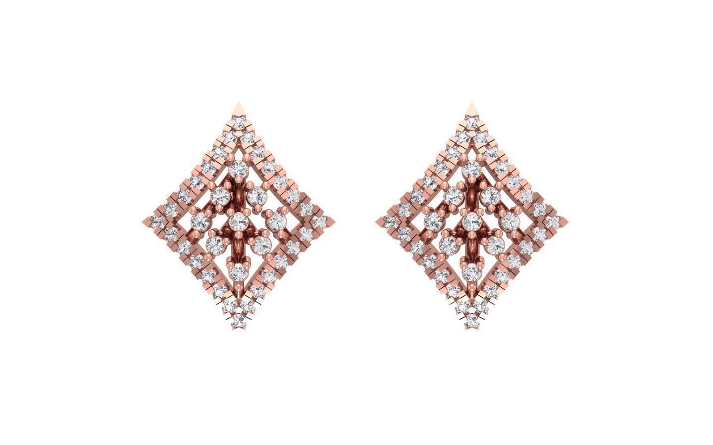 Earrings Pendant Set 3dm STL OBJ FBX Renders Details 3D print model_3