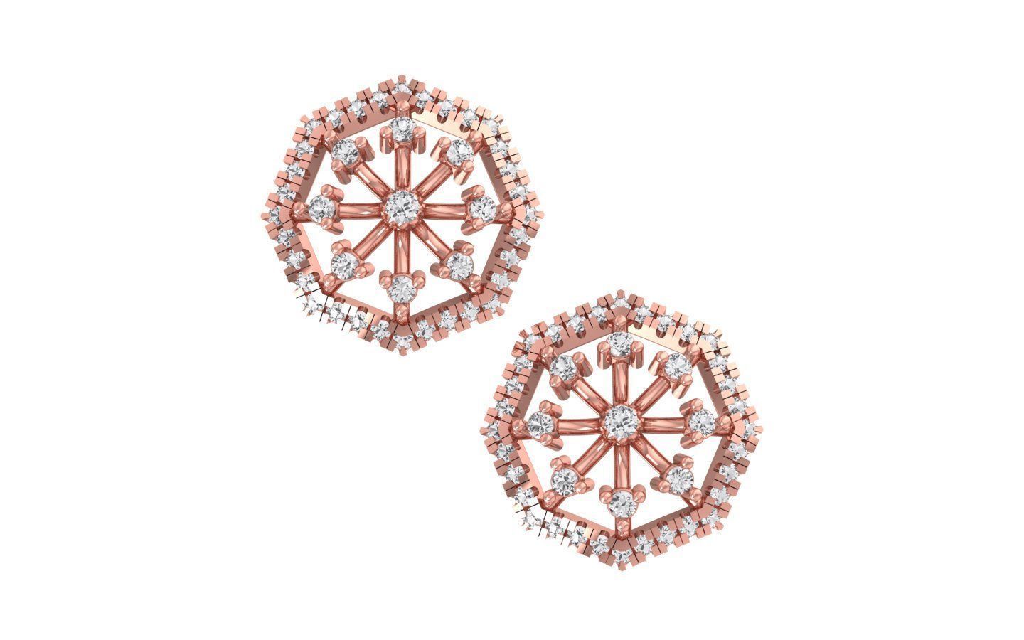 Earrings Pendant Set 3dm STL OBJ FBX Renders Details 3D print model_5