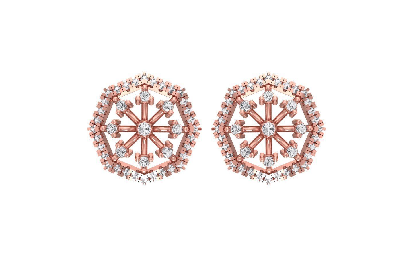 Earrings Pendant Set 3dm STL OBJ FBX Renders Details 3D print model_3