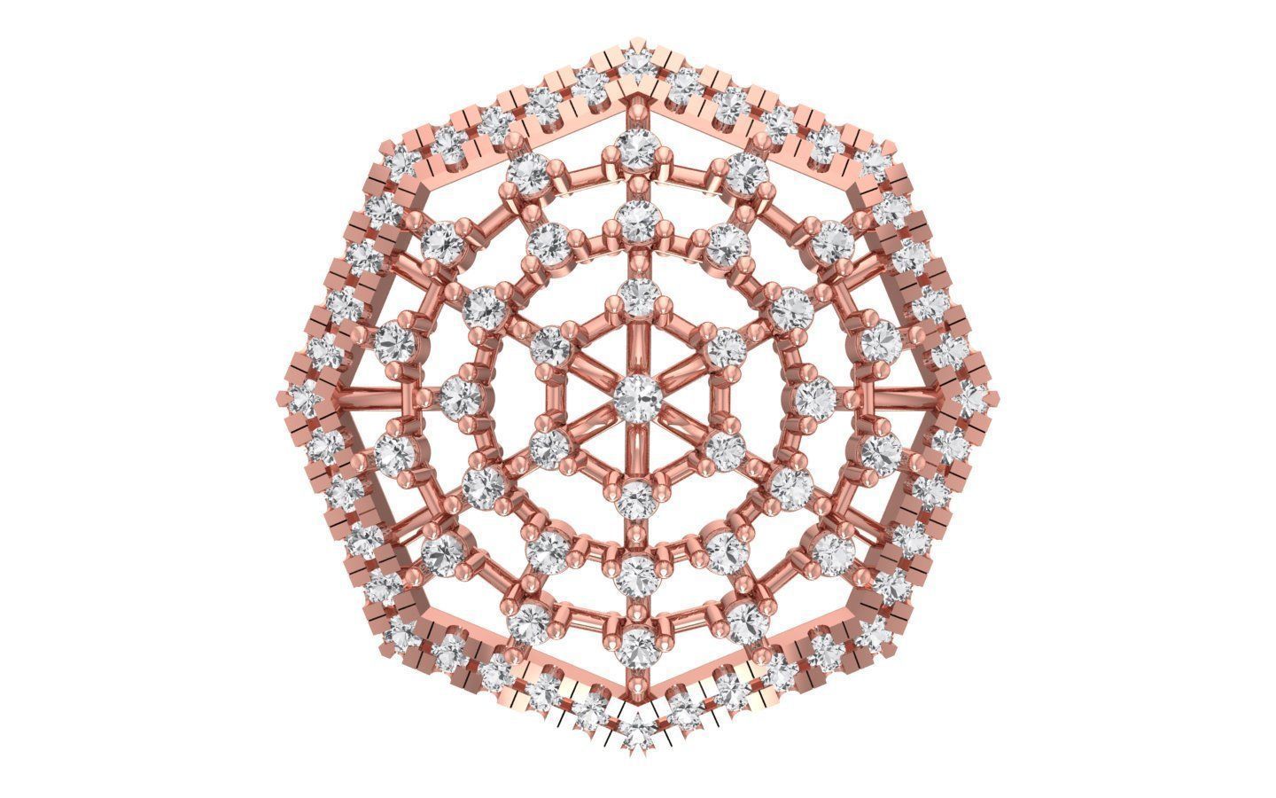 Earrings Pendant Set 3dm STL OBJ FBX Renders Details 3D print model_1