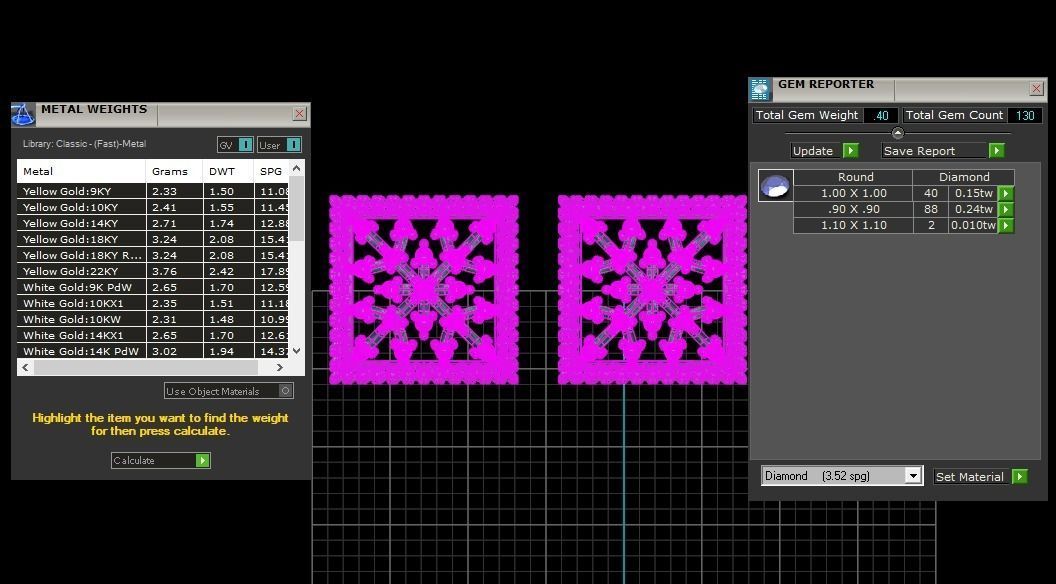Earrings Pendant Set 3dm STL OBJ FBX Renders Details 3D print model_7
