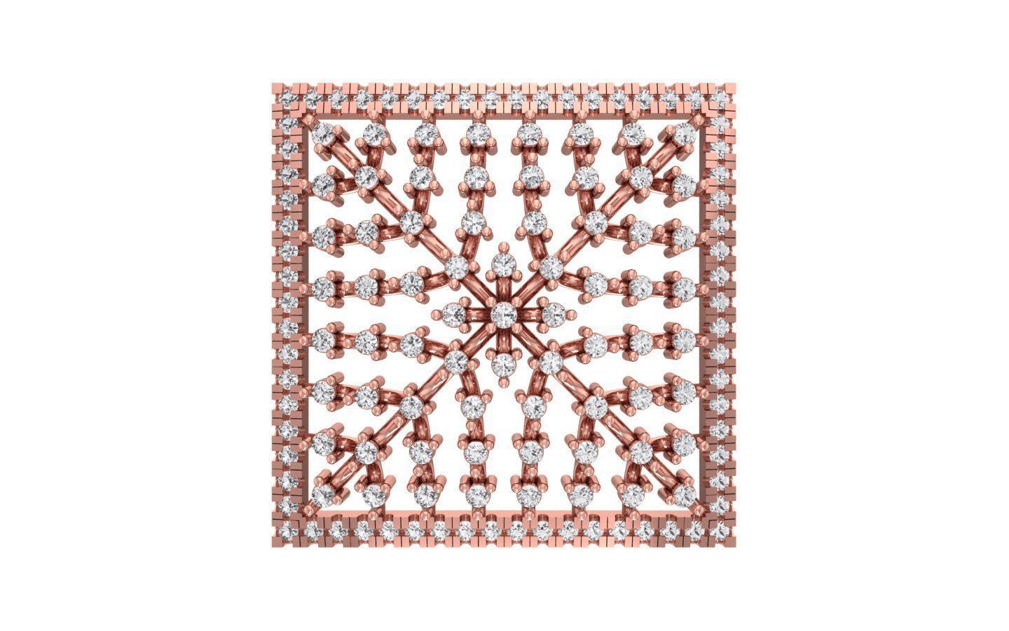 Earrings Pendant Set 3dm STL OBJ FBX Renders Details 3D print model_3