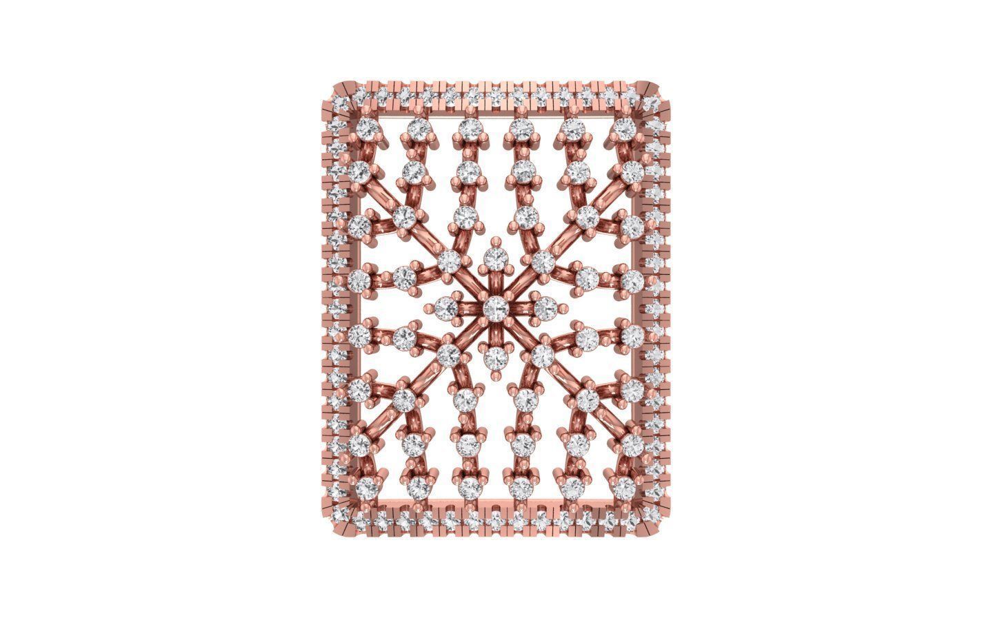 Earrings Pendant Set 3dm STL OBJ FBX Renders Details 3D print model_3