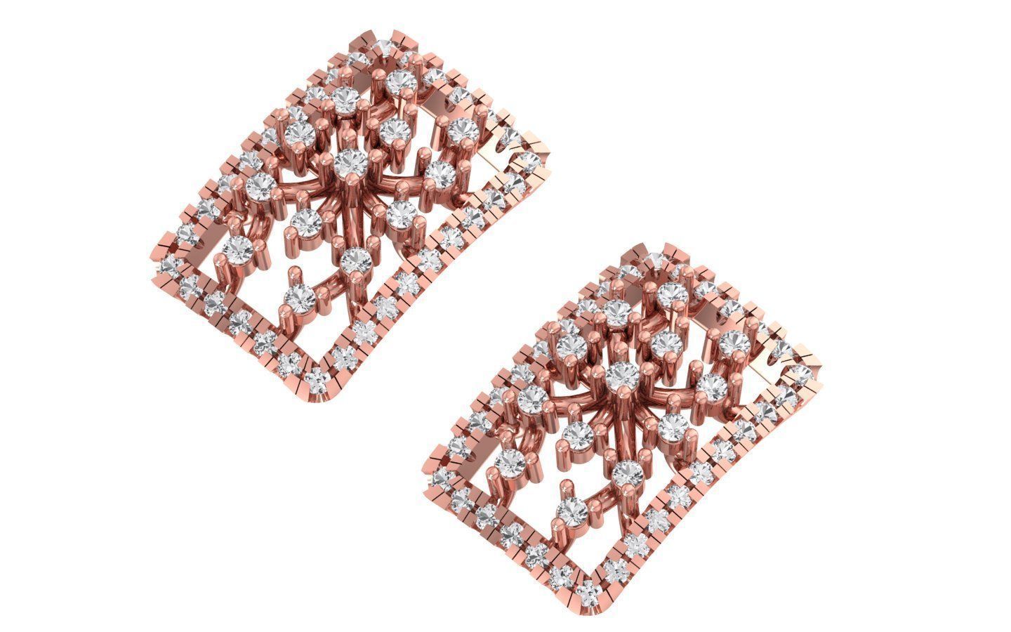 Earrings Pendant Set 3dm STL OBJ FBX Renders Details 3D print model_1