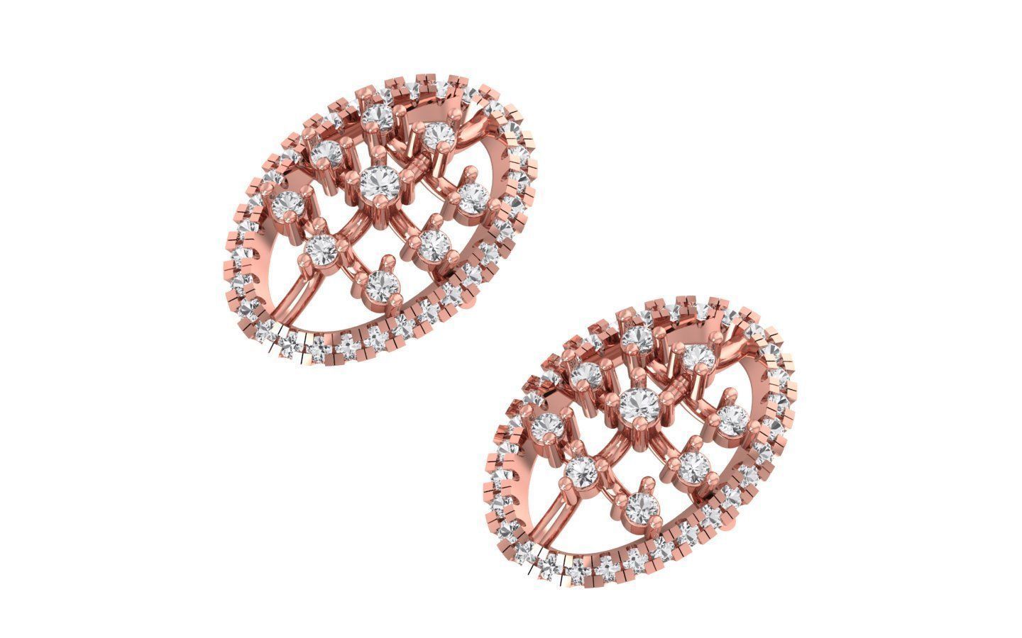 Earrings Pendant Set 3dm STL OBJ FBX Renders Details 3D print model_6