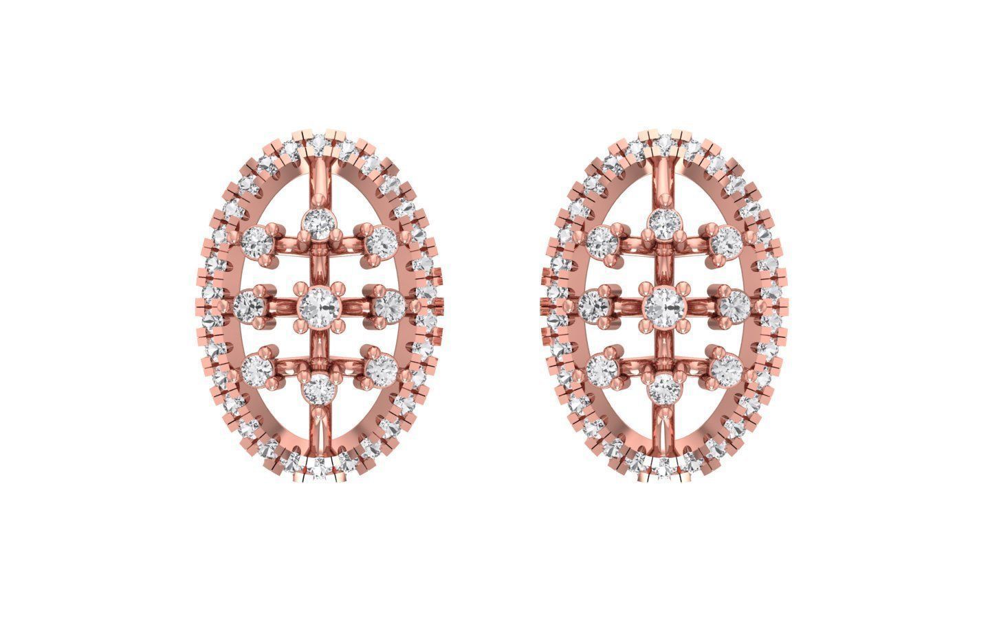 Earrings Pendant Set 3dm STL OBJ FBX Renders Details 3D print model_4