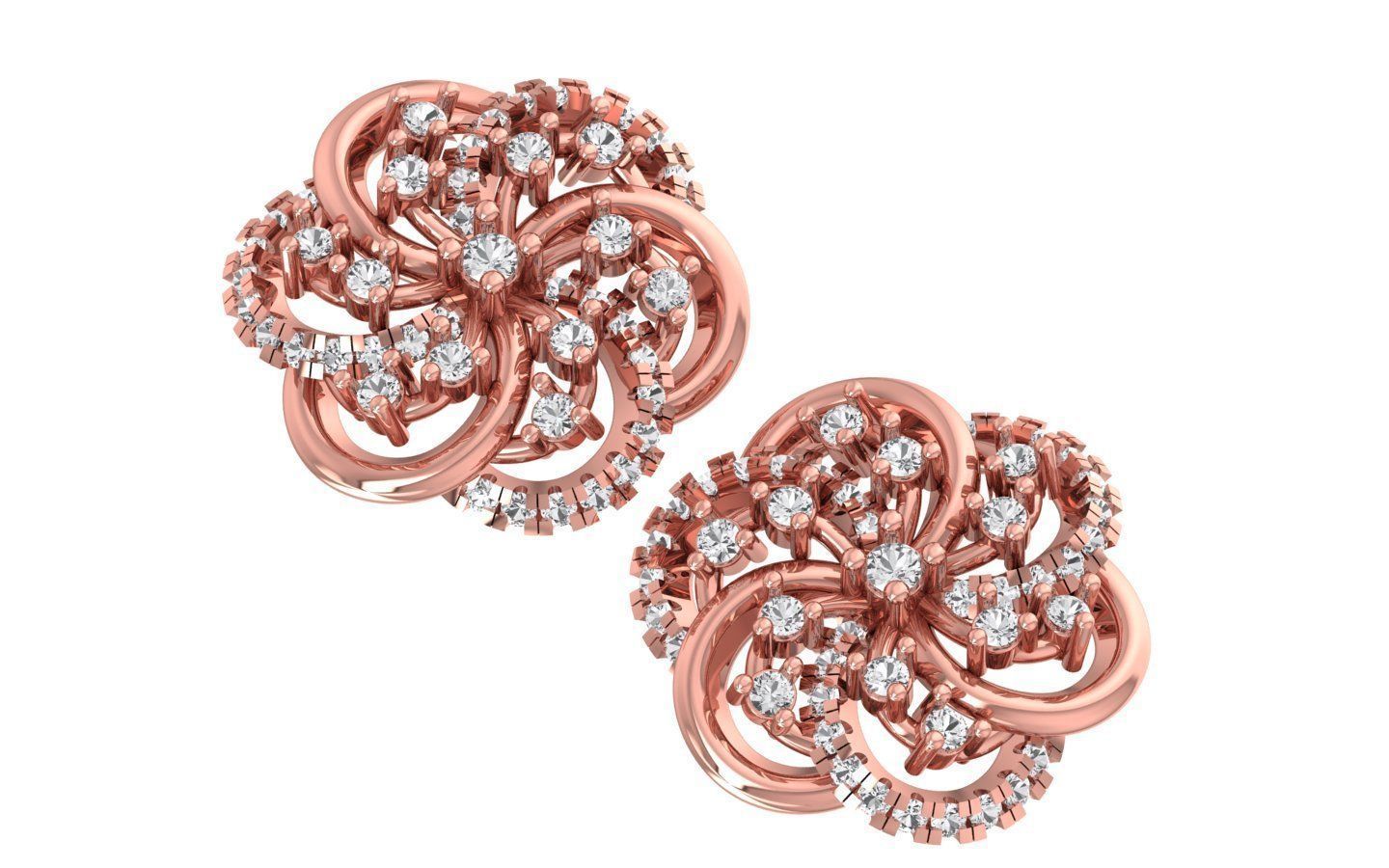 Earrings Pendant Set 3dm STL OBJ FBX Renders Details 3D print model_5