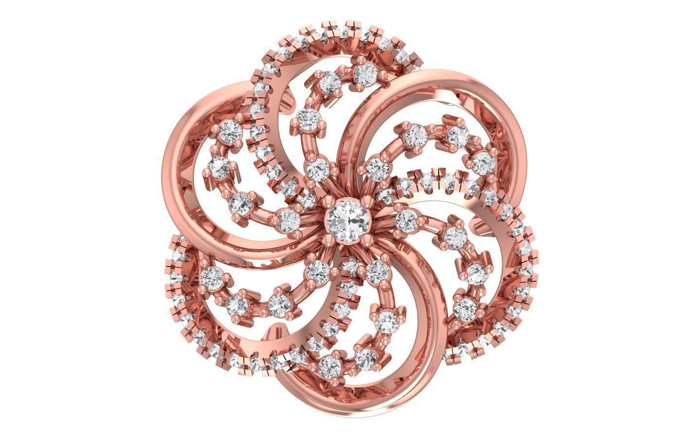 Earrings Pendant Set 3dm STL OBJ FBX Renders Details 3D print model_6