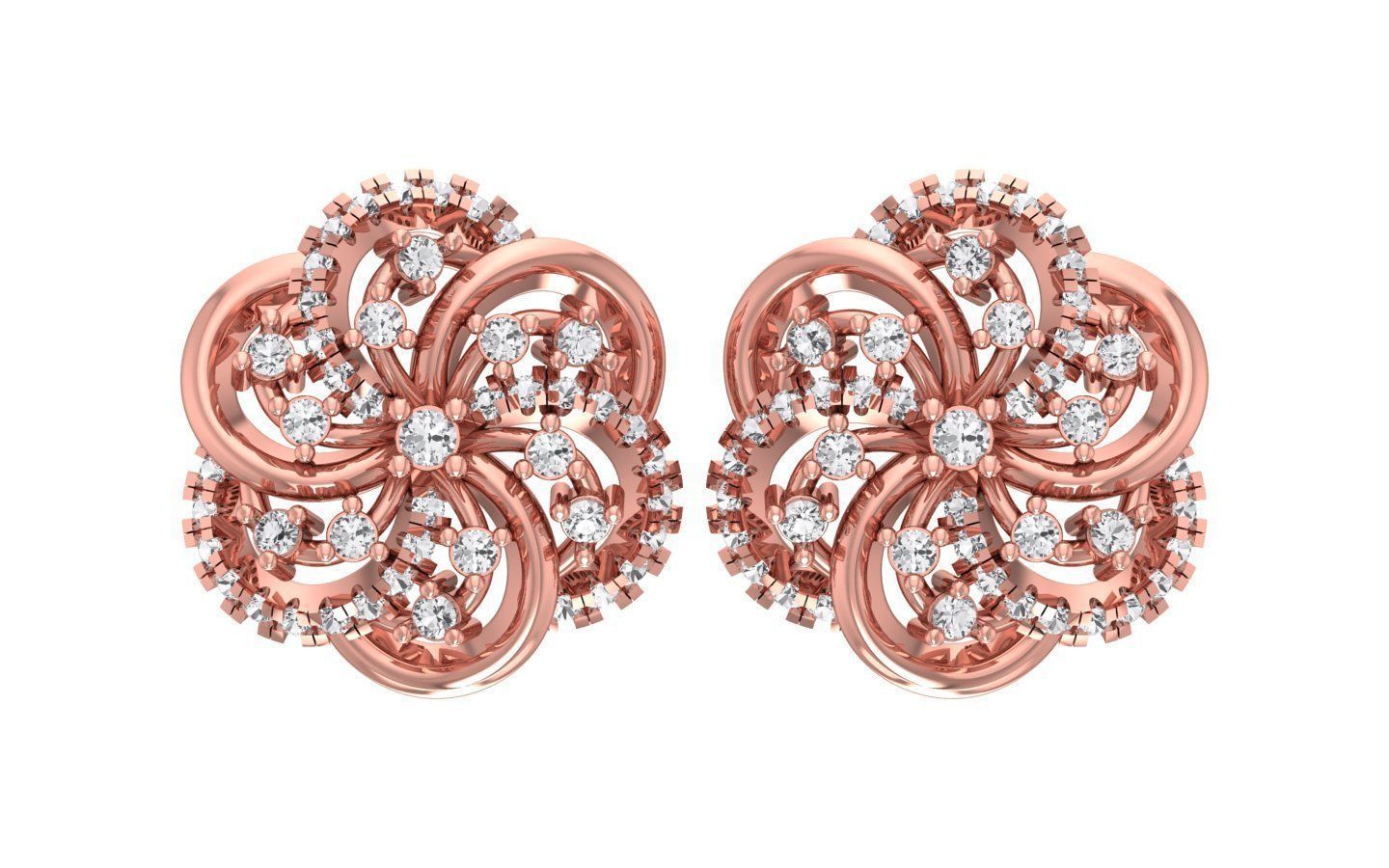 Earrings Pendant Set 3dm STL OBJ FBX Renders Details 3D print model_1