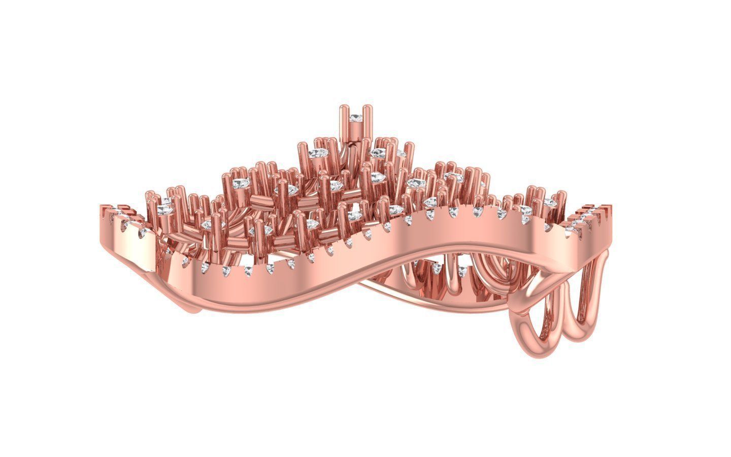 Earrings Pendant Set 3dm STL OBJ FBX Renders Details 3D print model_6