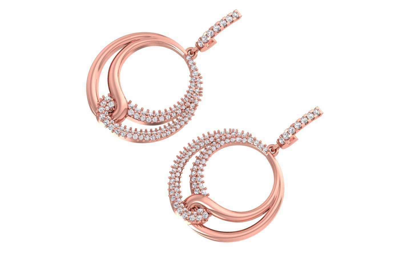 Earrings Pendant Set 3dm STL OBJ FBX Renders Details 3D print model_4