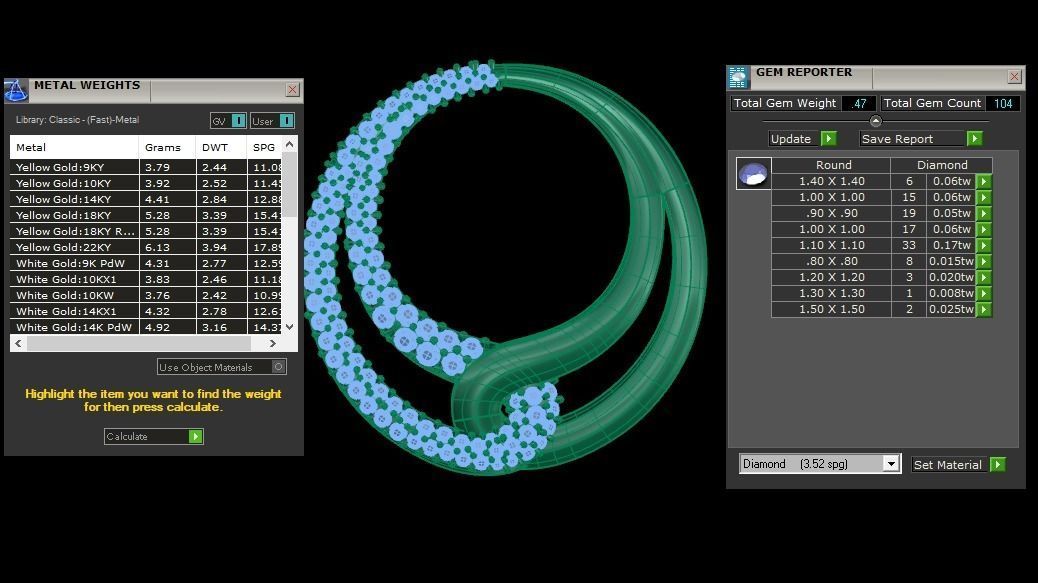 Earrings Pendant Set 3dm STL OBJ FBX Renders Details 3D print model_8
