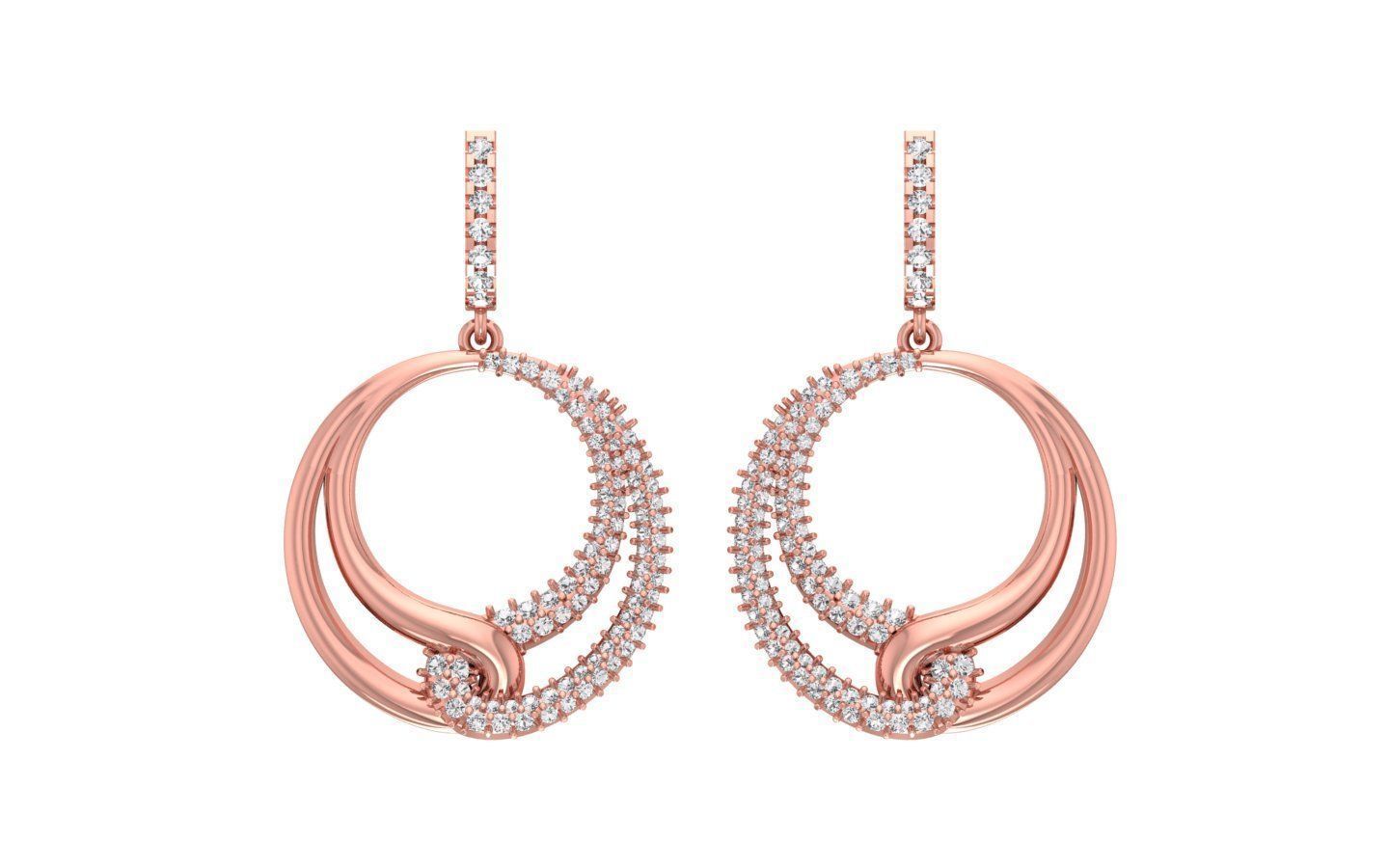 Earrings Pendant Set 3dm STL OBJ FBX Renders Details 3D print model_3