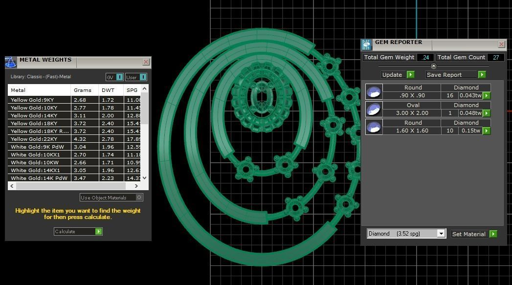 Earrings Pendant Set 3dm STL OBJ FBX Renders Details 3D print model_9