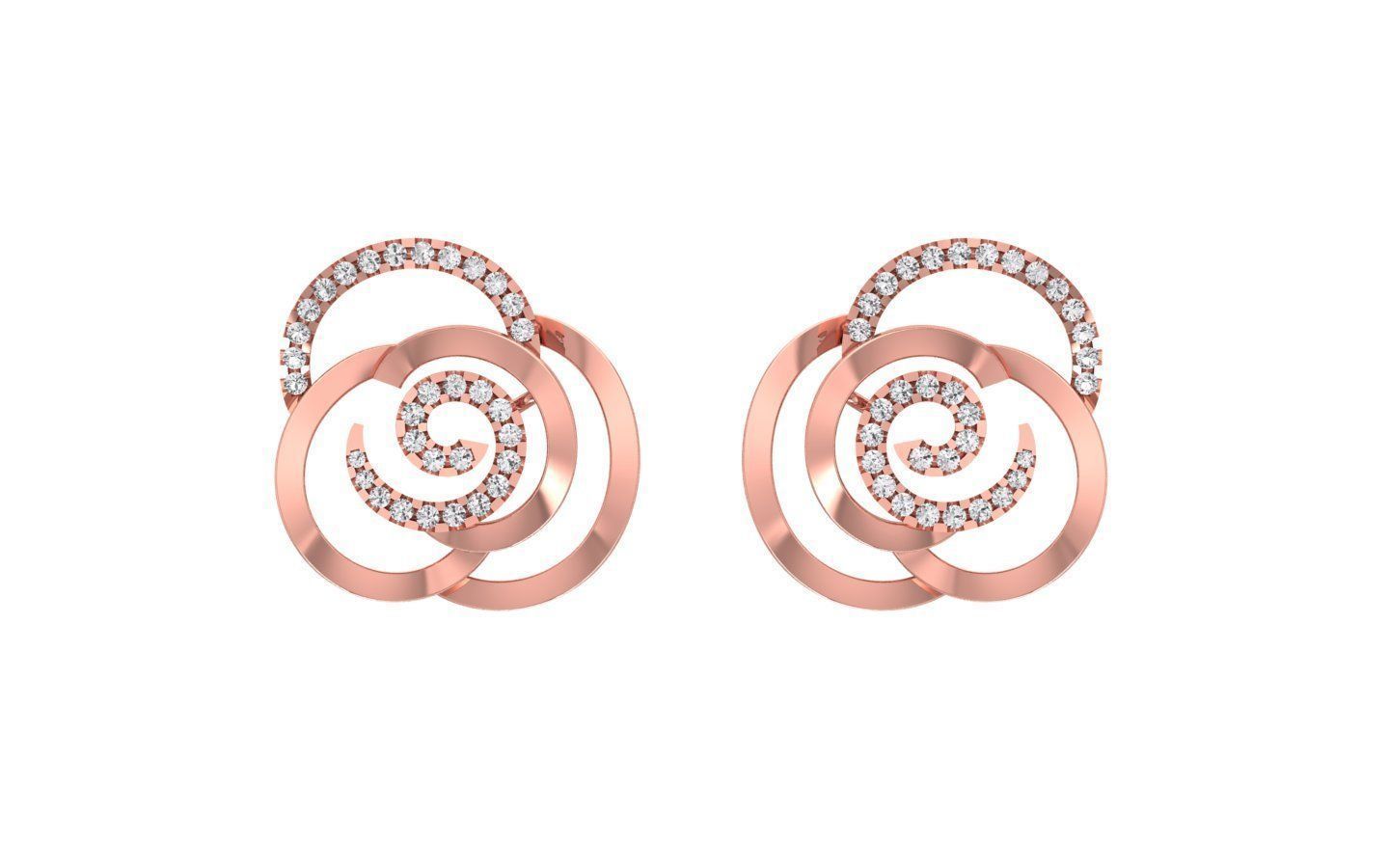 Earrings Pendant Set 3dm STL OBJ FBX Renders Details 3D print model_5