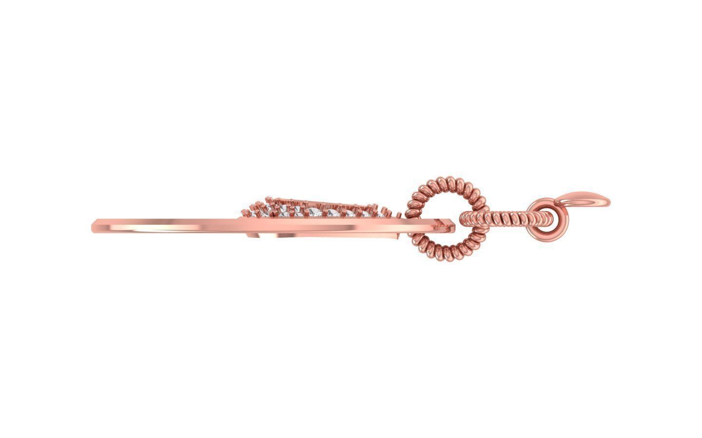 Earrings Pendant Set 3dm STL OBJ FBX Renders Details 3D print model_4