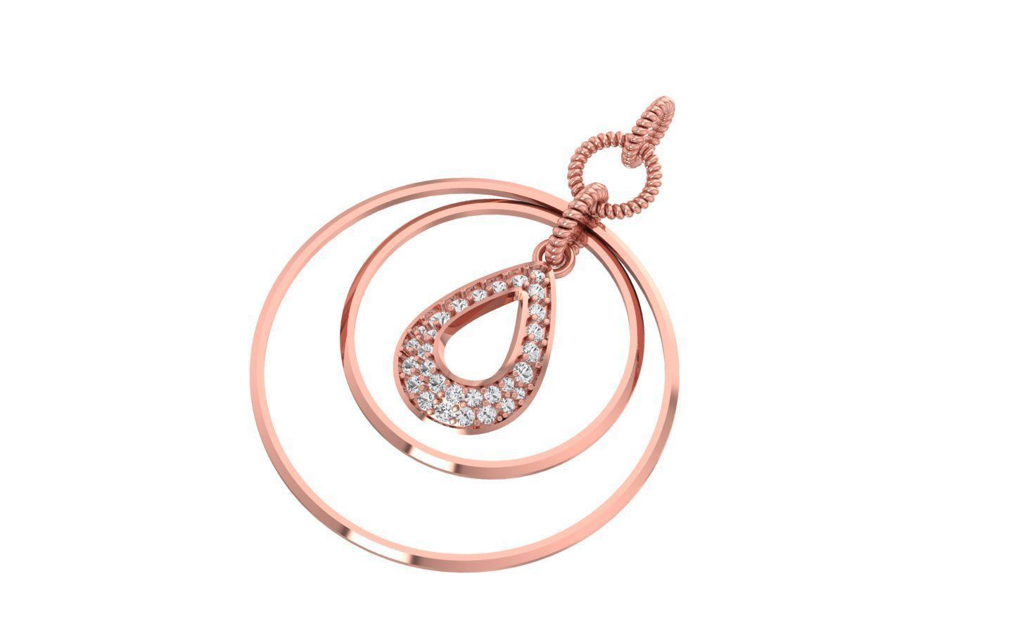 Earrings Pendant Set 3dm STL OBJ FBX Renders Details 3D print model_5