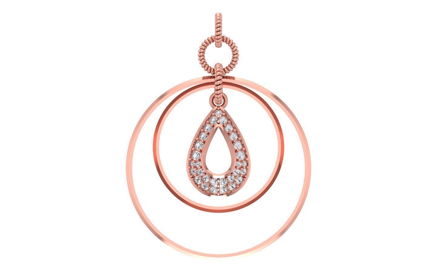 Earrings Pendant Set 3dm STL OBJ FBX Renders Details 3D print model_2