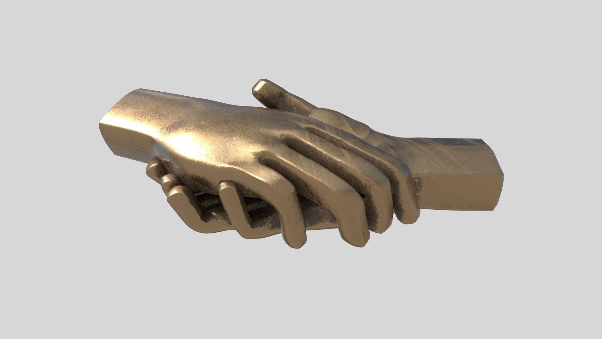 hand shake 3D model_6