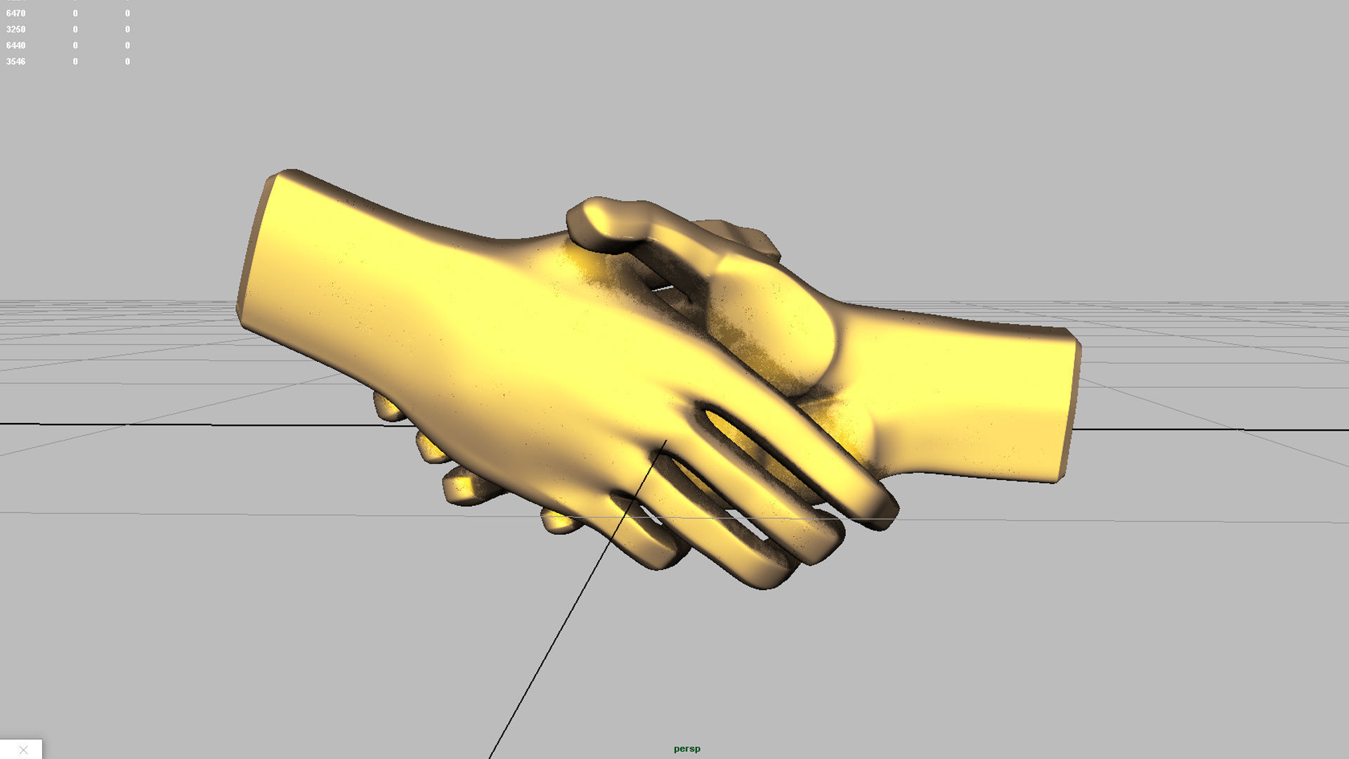 hand shake 3D model_9