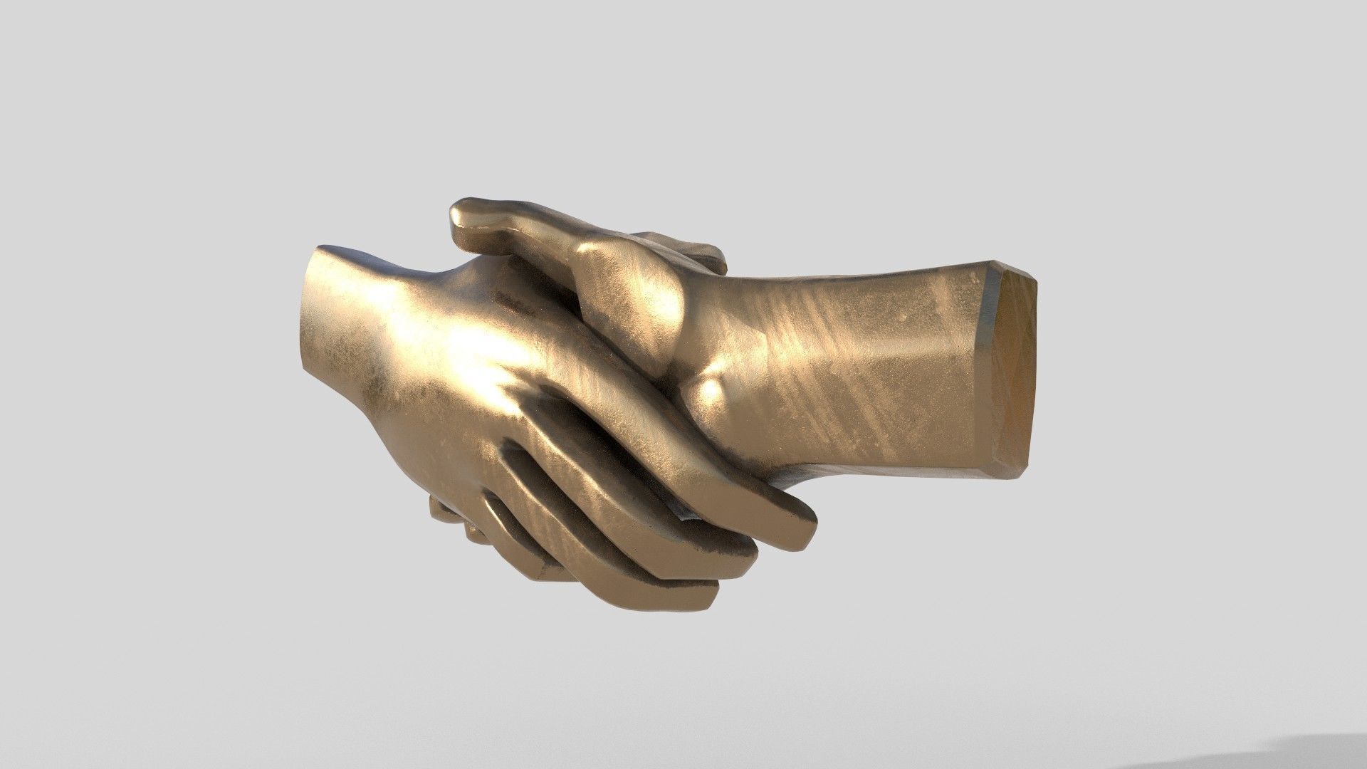 hand shake 3D model_5