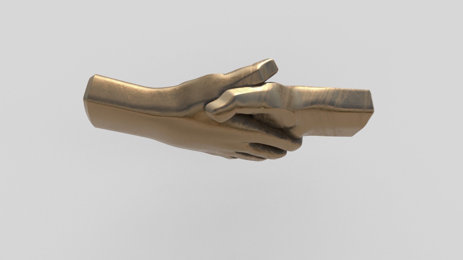 hand shake 3D model_4