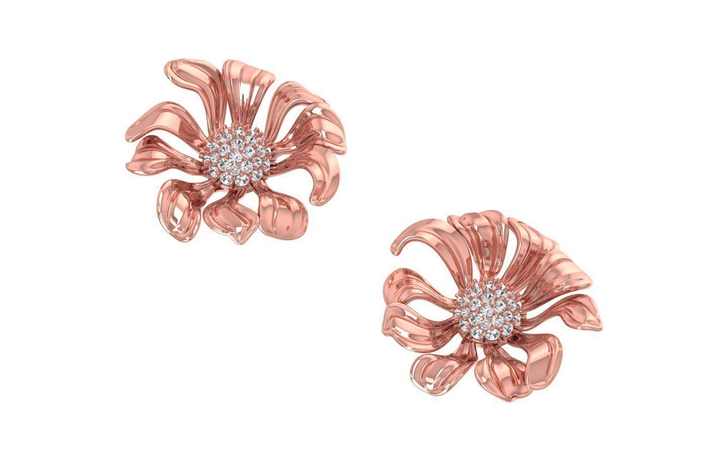 Earrings Pendant Set 3dm STL OBJ FBX Renders Details 3D print model_1