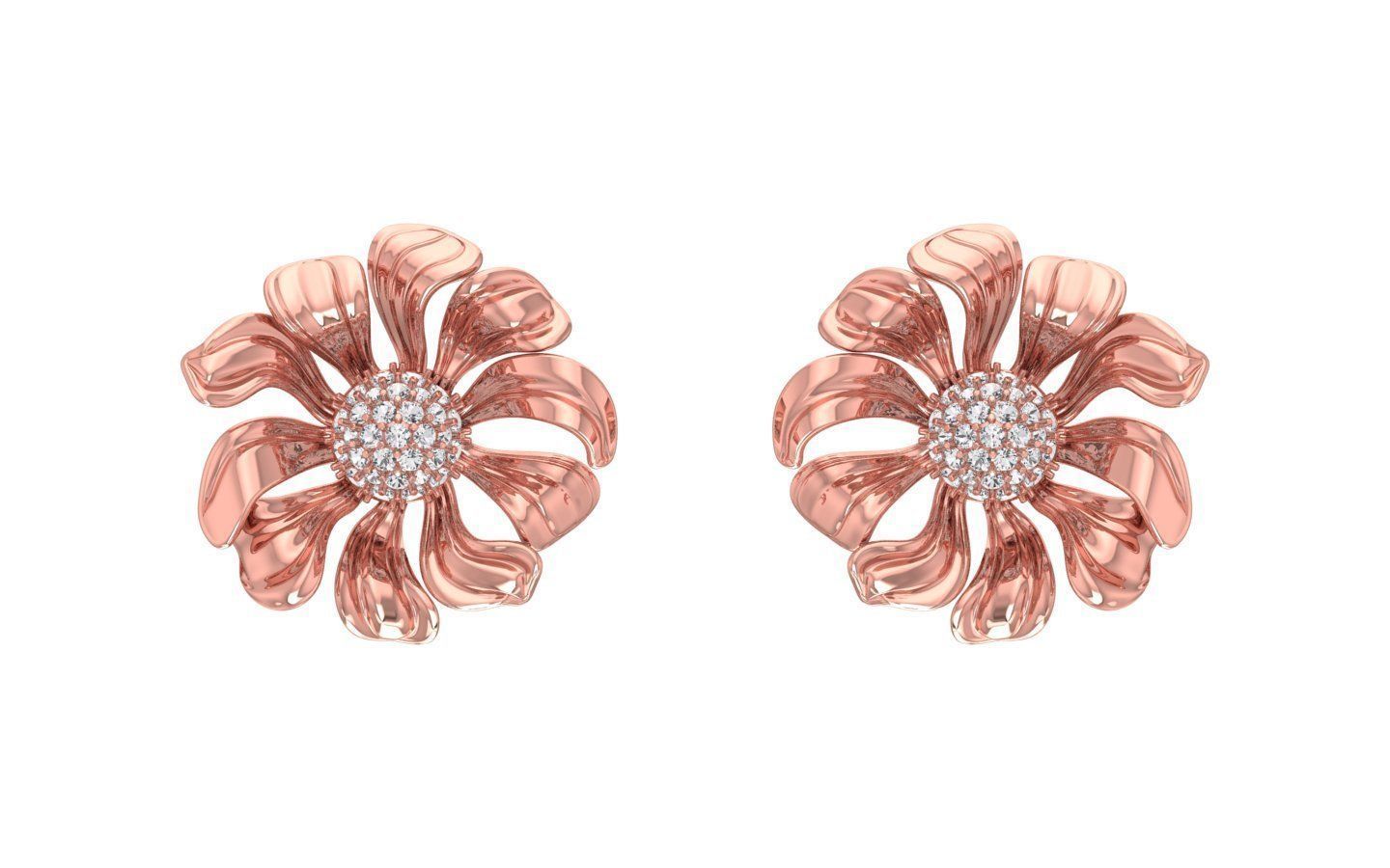 Earrings Pendant Set 3dm STL OBJ FBX Renders Details 3D print model_4