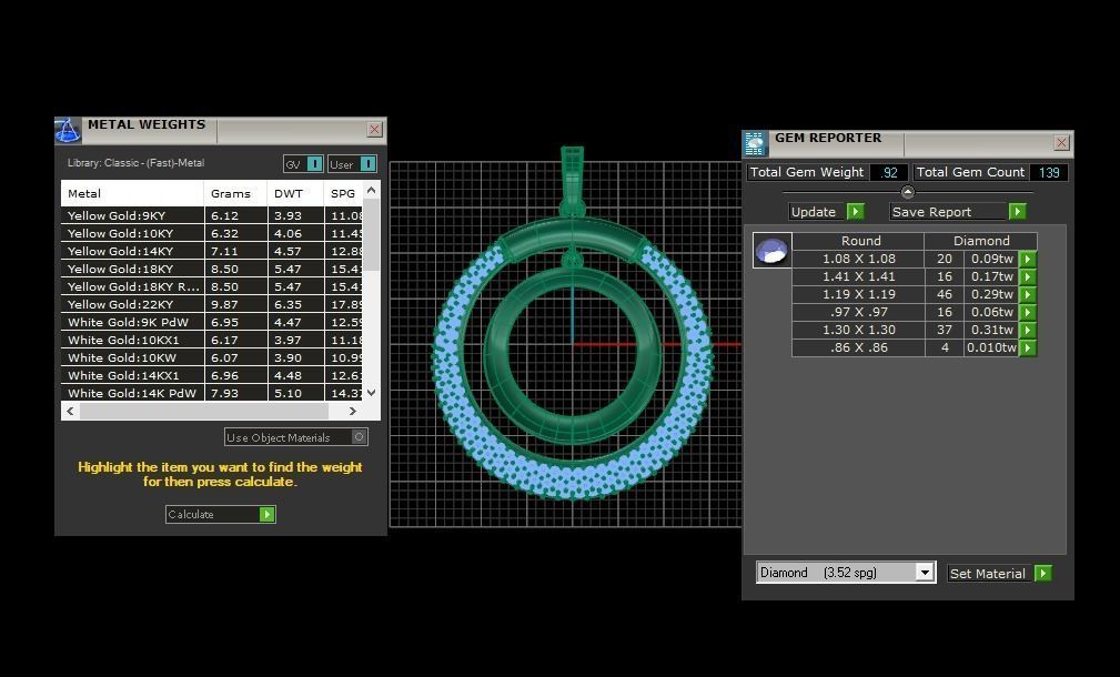 Earrings Pendant Set 3dm STL OBJ FBX Renders Details 3D print model_9