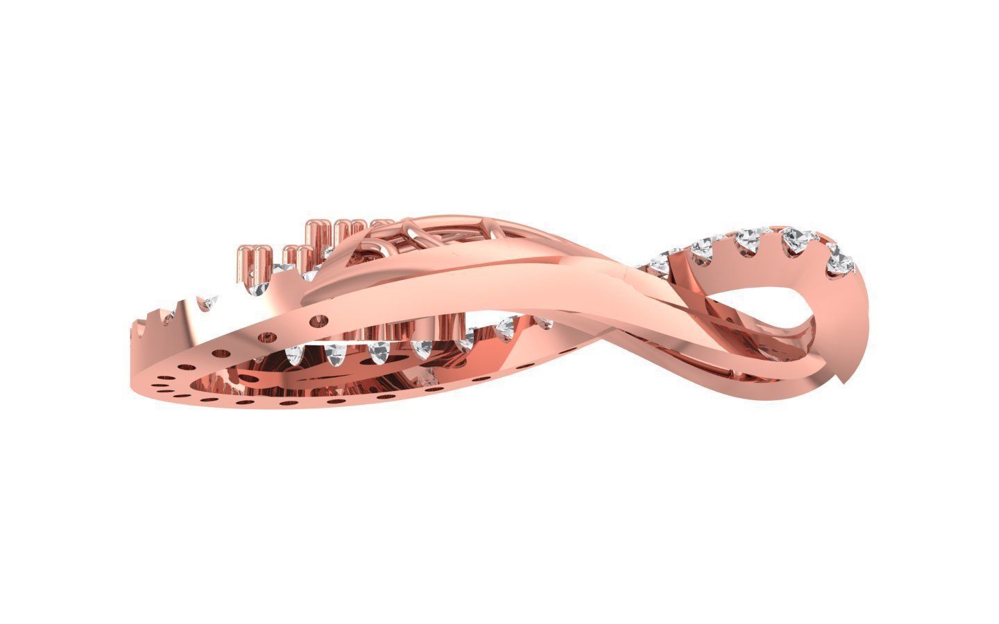 Earrings Pendant Set 3dm STL OBJ FBX Renders Details 3D print model_2