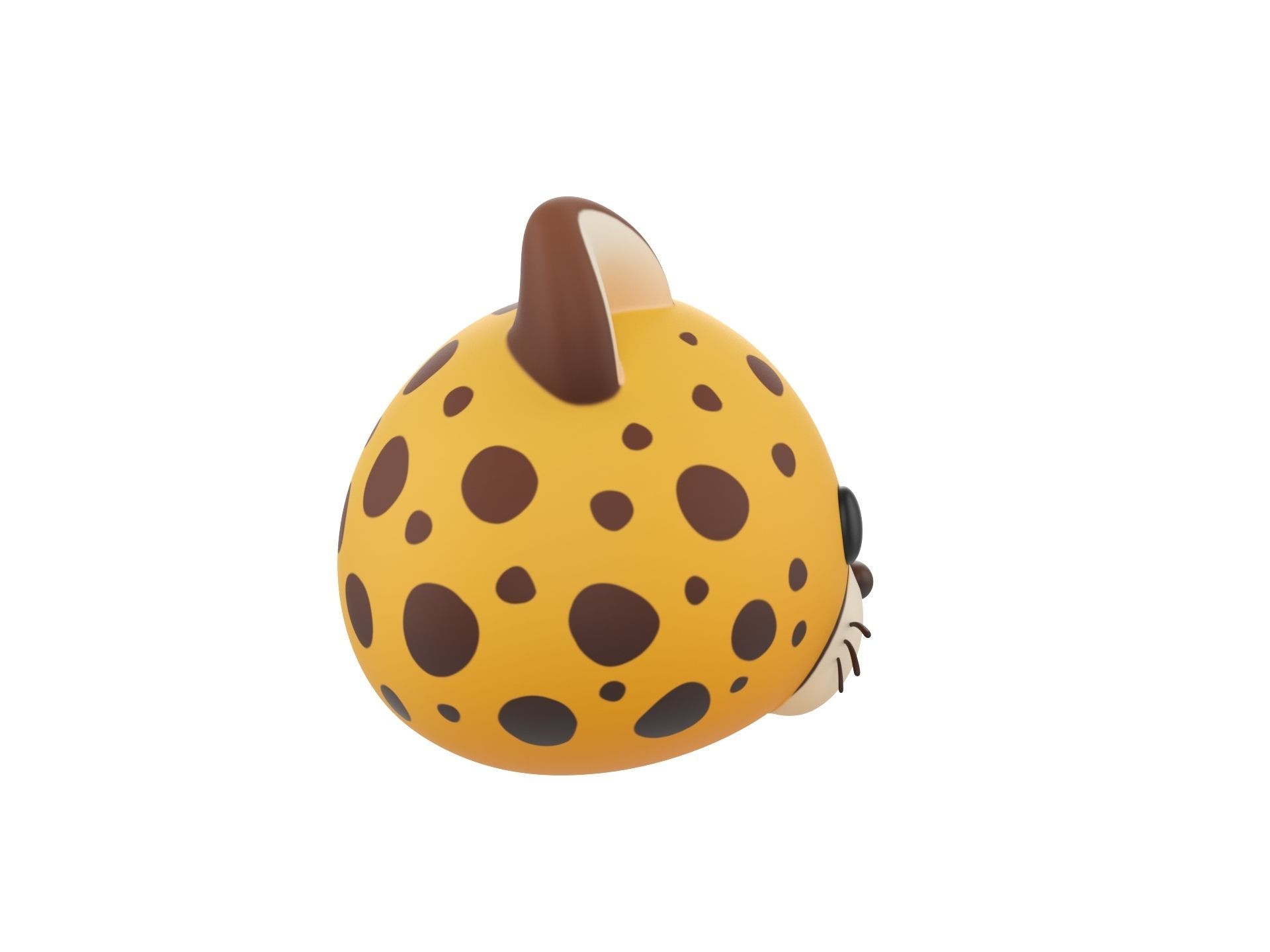 Prop178 Cheetah Head 3D model_3