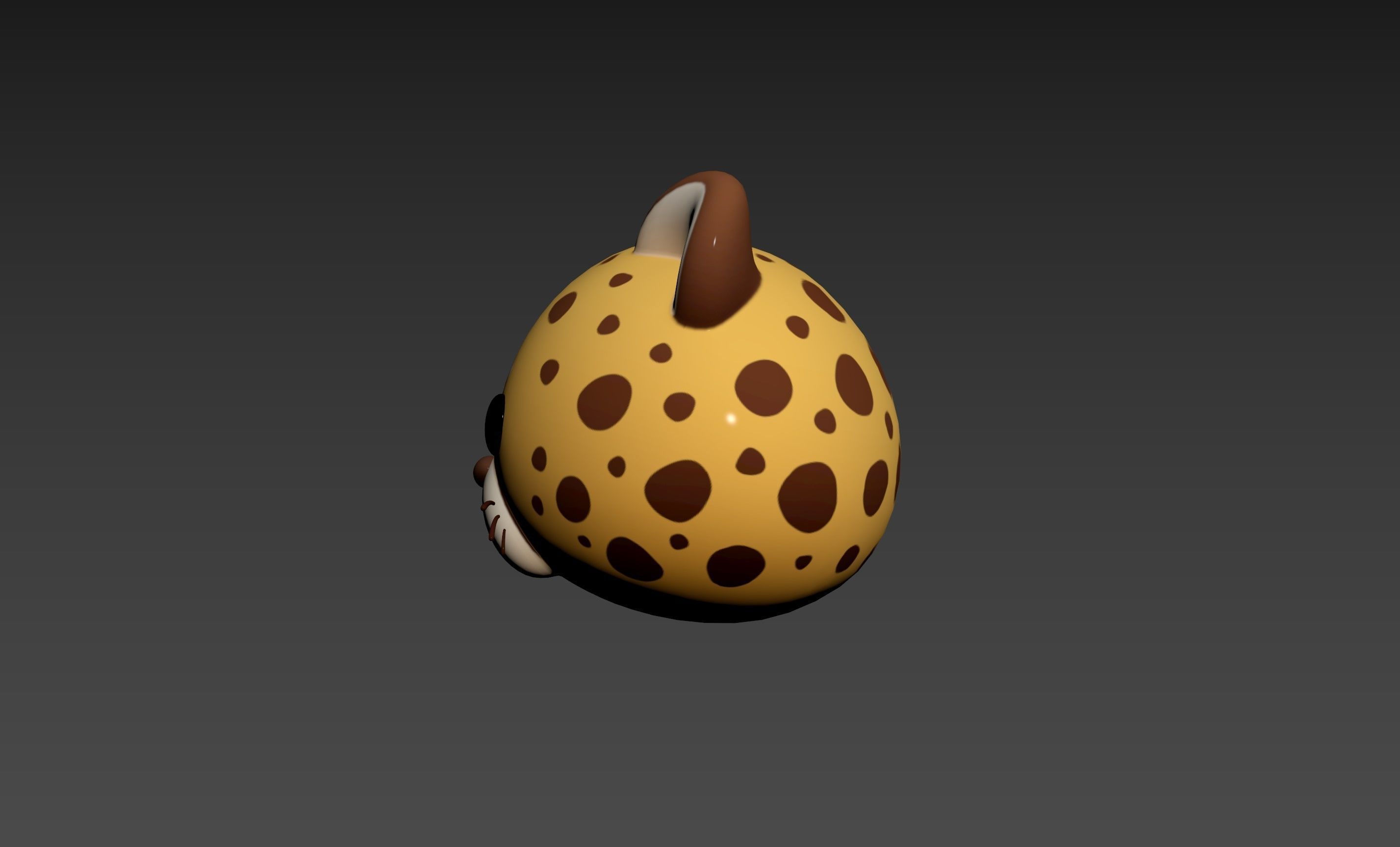 Prop178 Cheetah Head 3D model_21