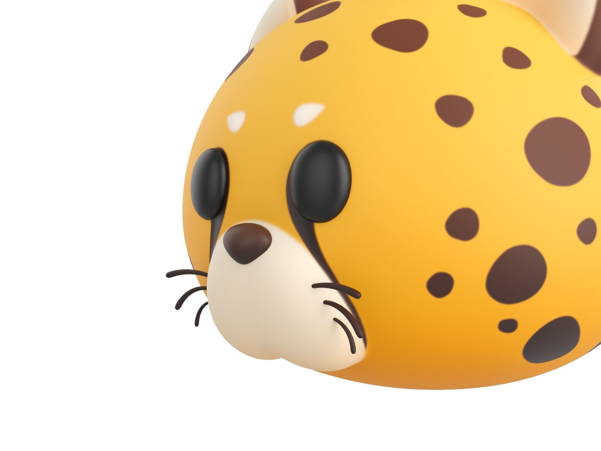 Prop178 Cheetah Head 3D model_8
