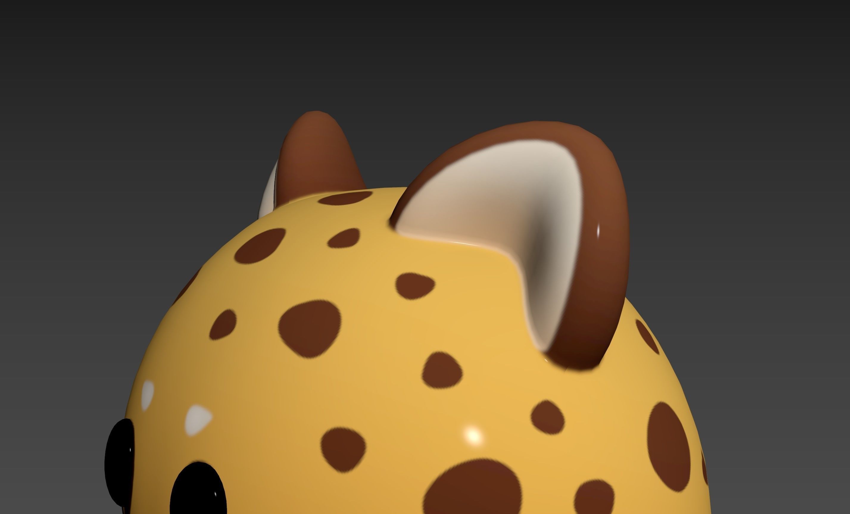 Prop178 Cheetah Head 3D model_23