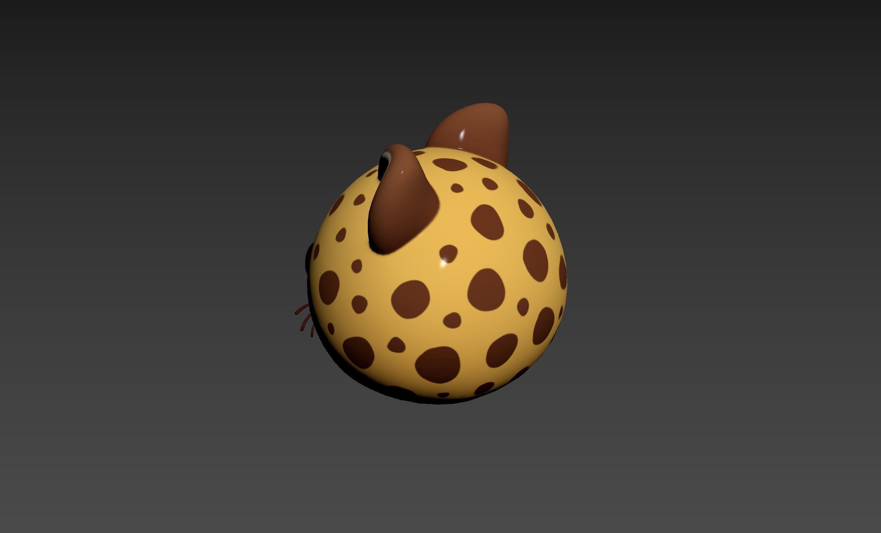 Prop178 Cheetah Head 3D model_20