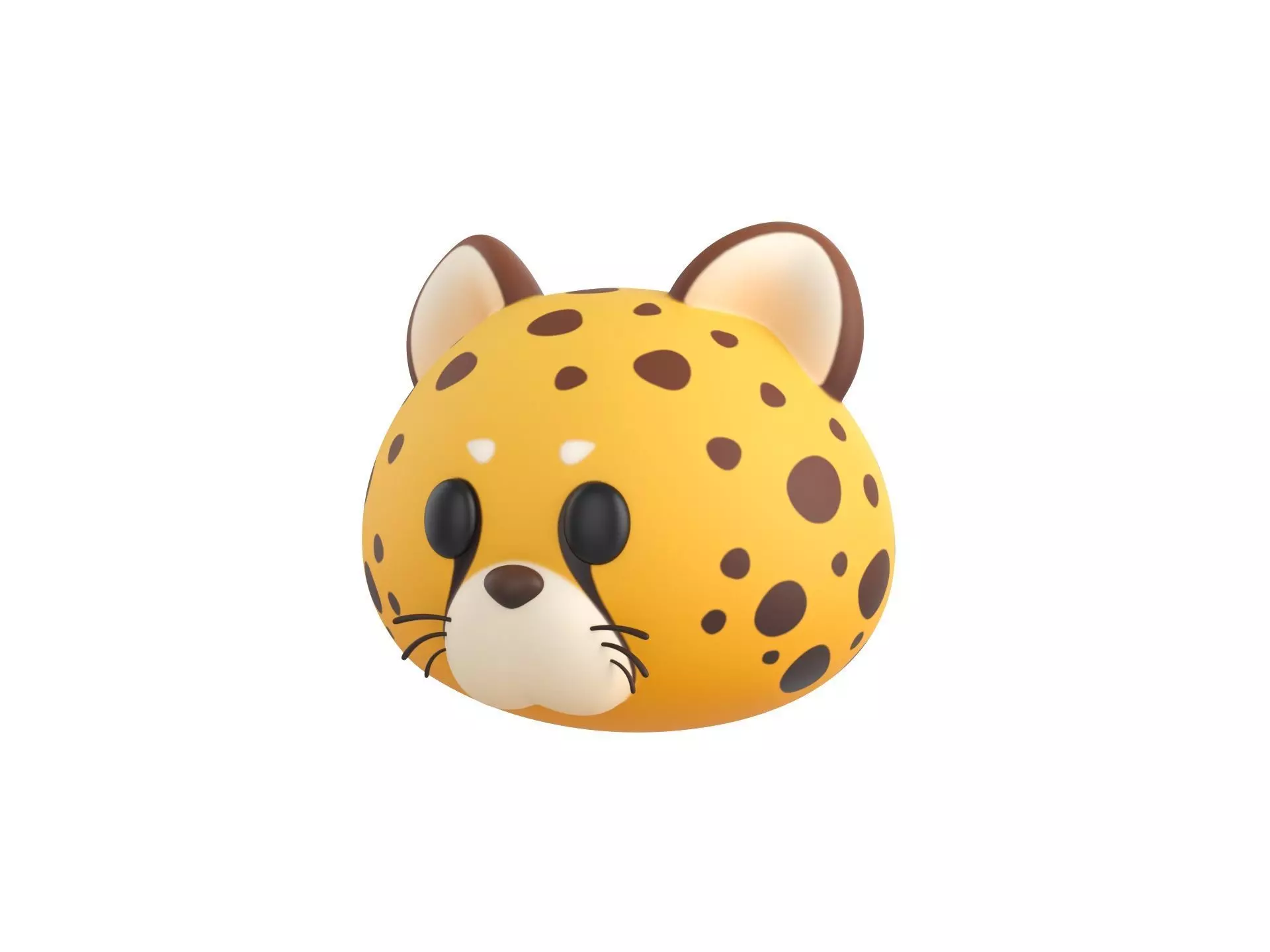 Prop178 Cheetah Head 3D model_0