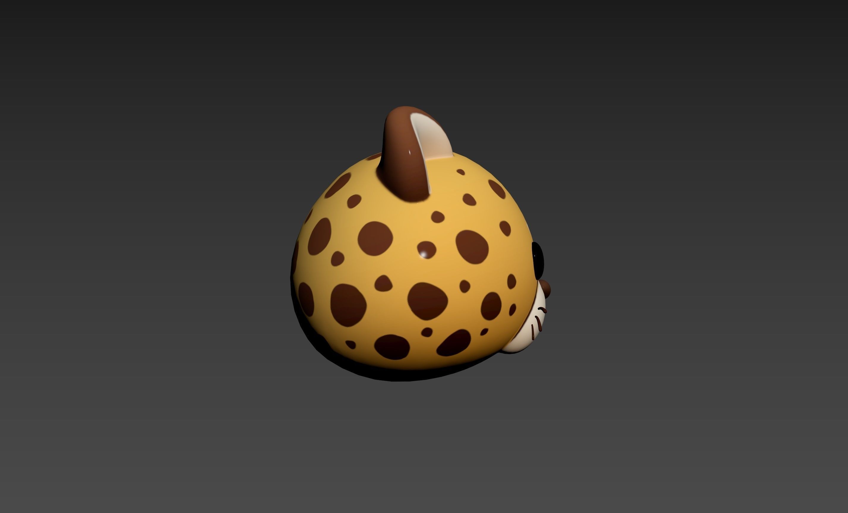 Prop178 Cheetah Head 3D model_16