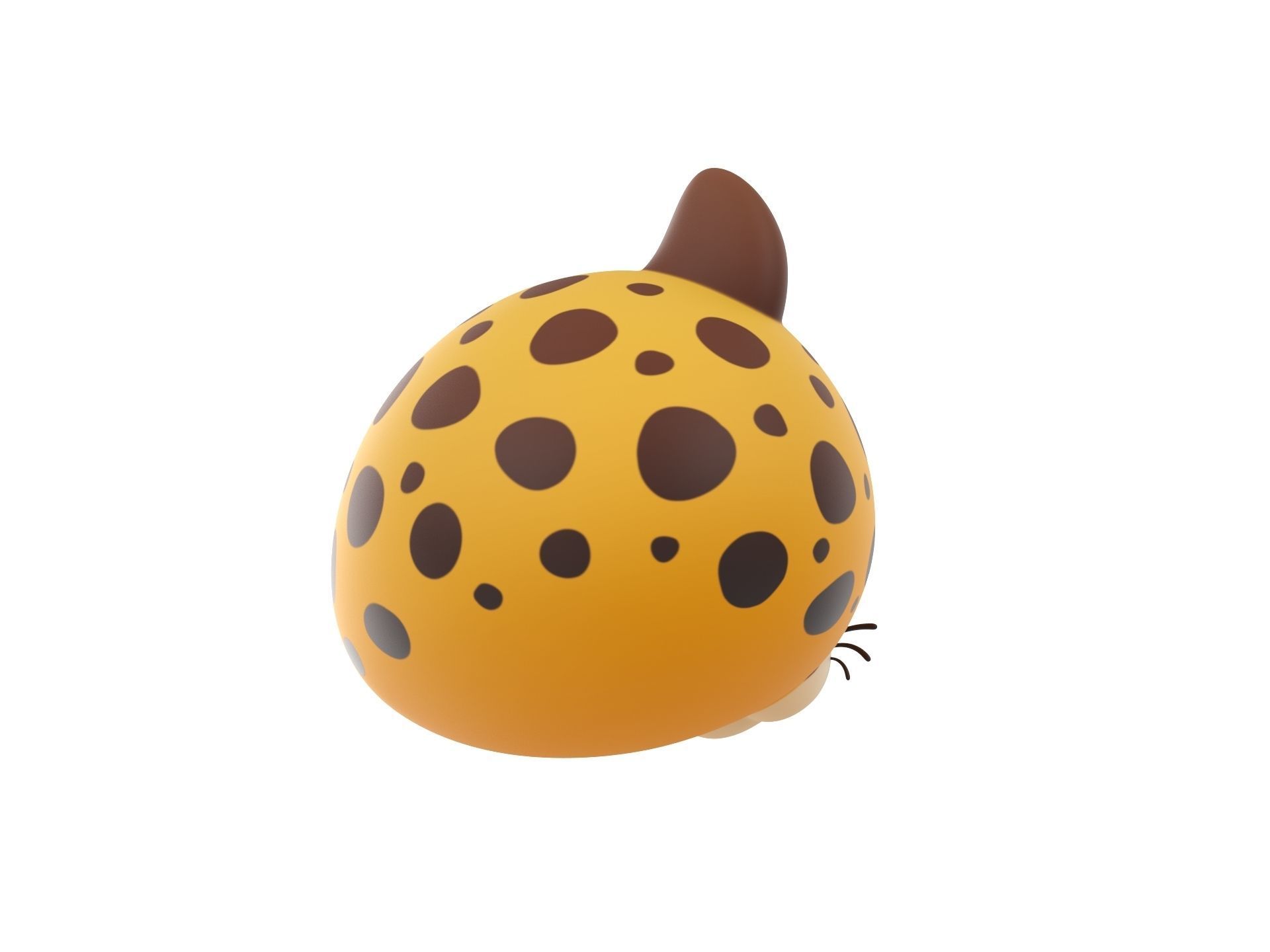 Prop178 Cheetah Head 3D model_4