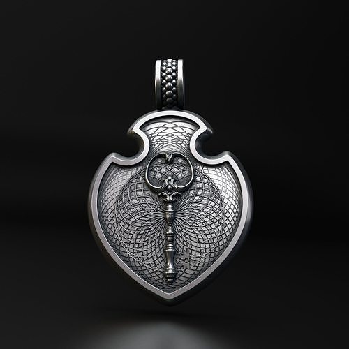 Pendants Jewelry Meridian Key -   3D print model