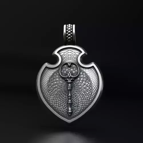 Pendants Jewelry Meridian Key -   3D print model
