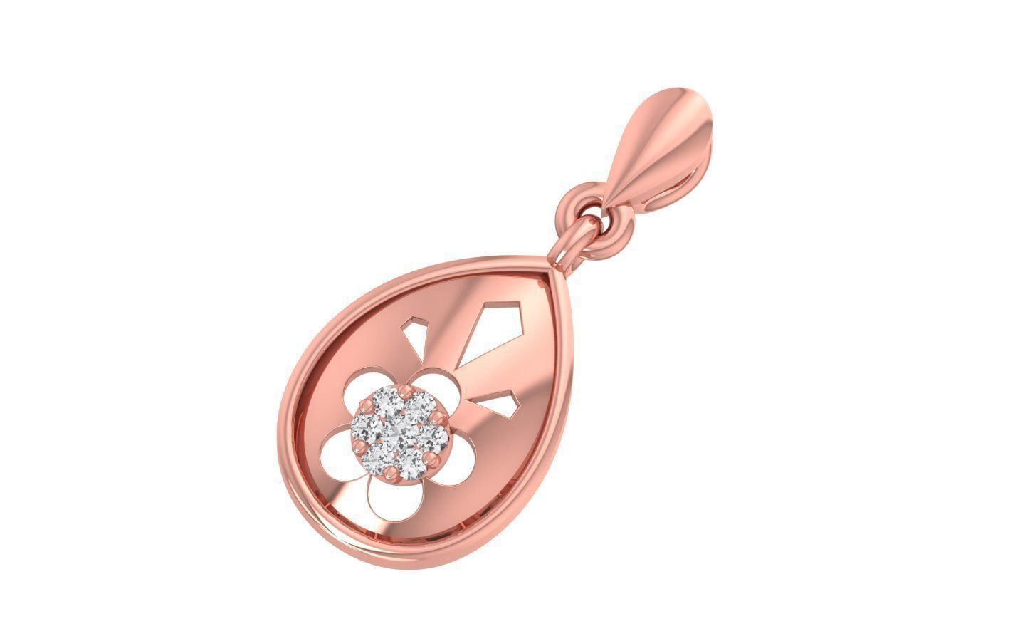 Earrings Pendant Set 3dm STL OBJ FBX Renders Details 3D print model_4