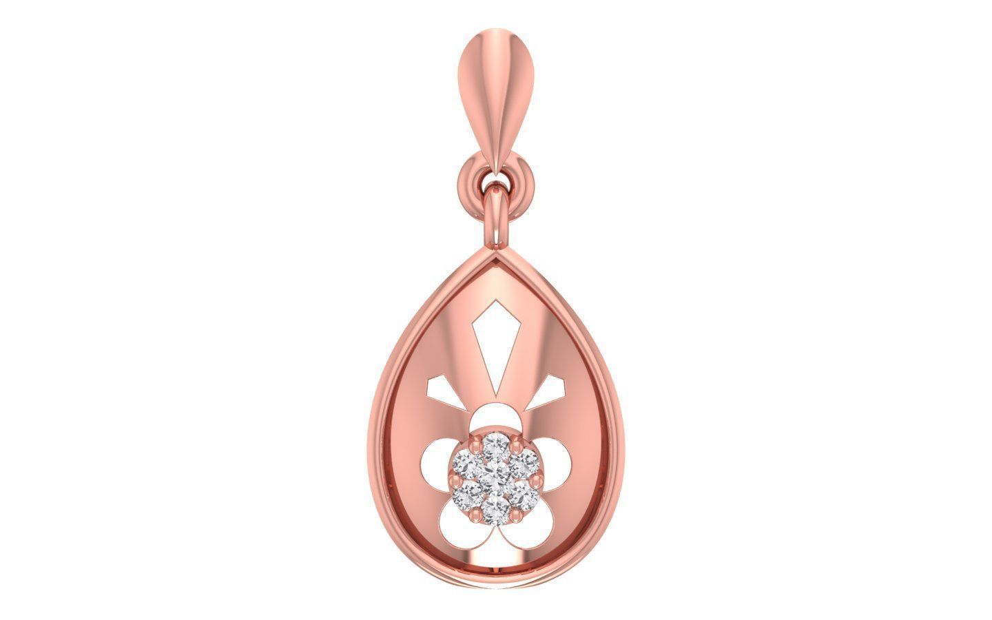 Earrings Pendant Set 3dm STL OBJ FBX Renders Details 3D print model_1