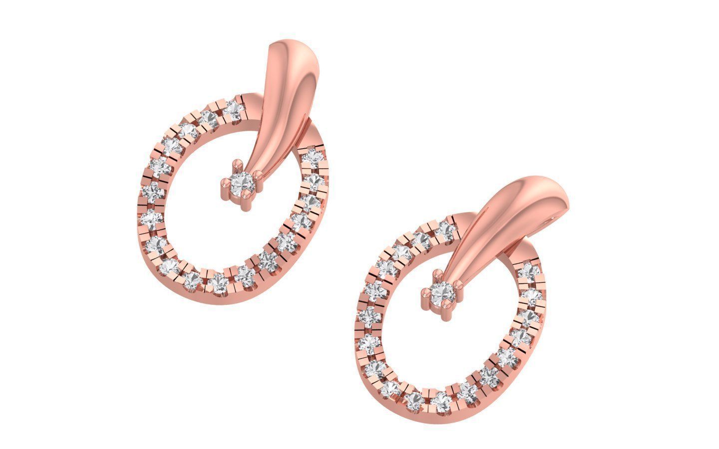 Earrings Pendant Set 3dm STL OBJ FBX Renders Details 3D print model_1