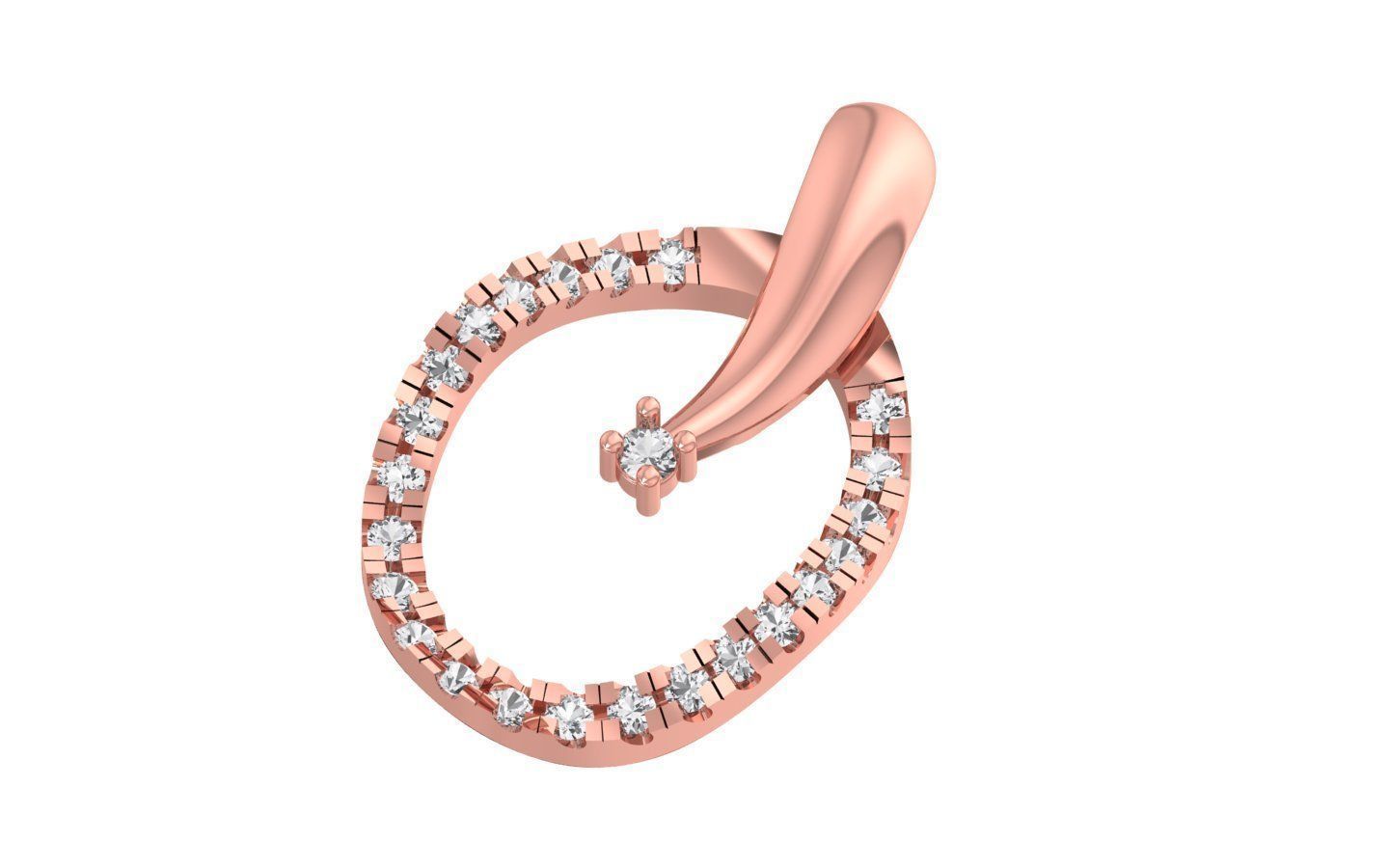 Earrings Pendant Set 3dm STL OBJ FBX Renders Details 3D print model_4