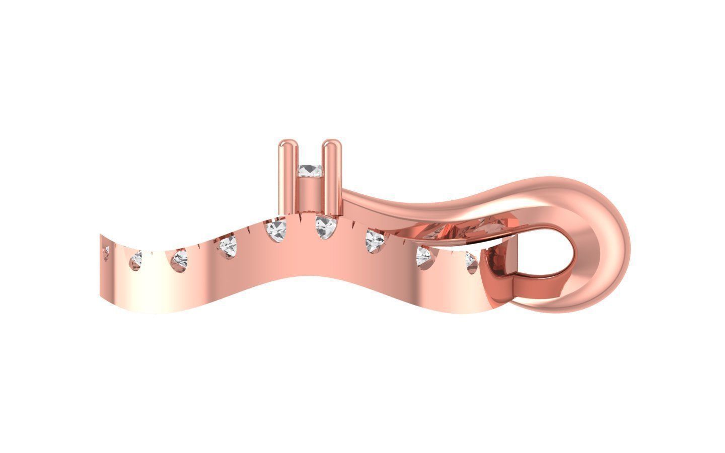 Earrings Pendant Set 3dm STL OBJ FBX Renders Details 3D print model_7