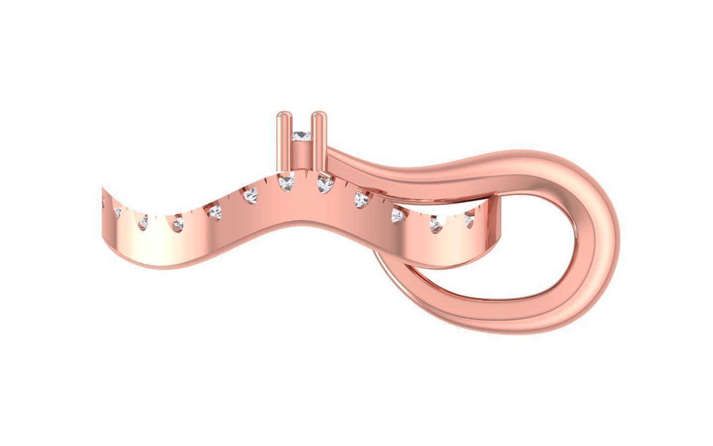 Earrings Pendant Set 3dm STL OBJ FBX Renders Details 3D print model_8